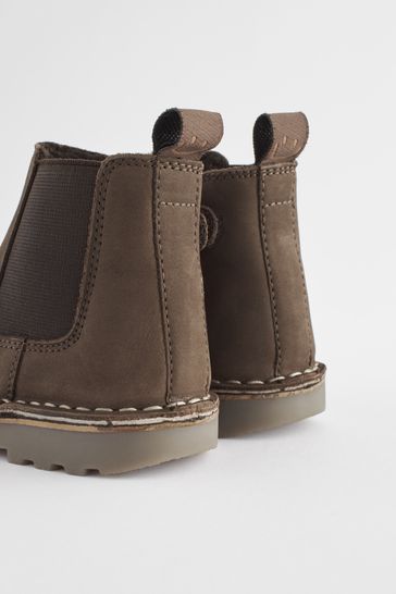 Buy Chocolate Brown Warm Lined Leather Chelsea Boots from Next Bahrain