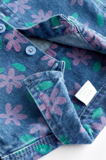 Baby denim 2025 button up shirt