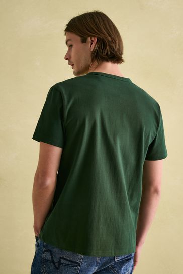 Buy Joules Denton Dark Green Plain Jersey Crew Neck T Shirt from Next Bahrain