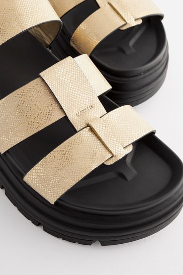 Chunky sandals wide best sale fit