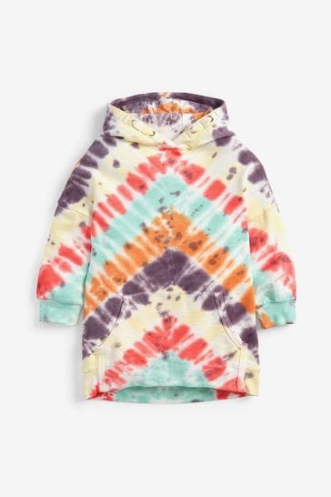 Tie dye longline hoodie 2025