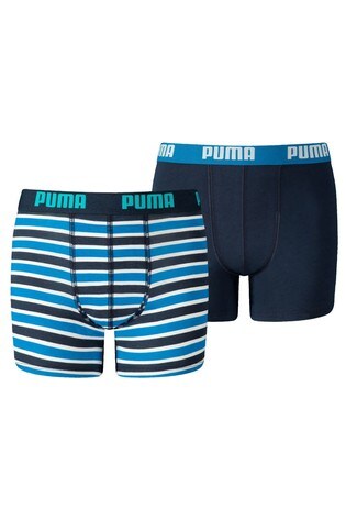 Puma® Classic Printed Stripe Boy's Boxers 2 Pack
