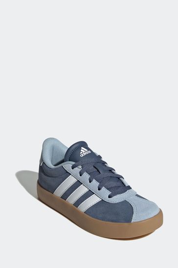 Buy adidas Blue Brown Sportswear Vl Court 3.0 Kids Trainers from