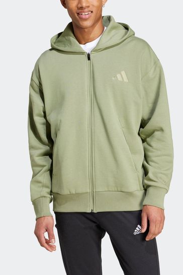 Buy adidas Green All Season Fleece Zip Up Hoodie from the Next UK online shop