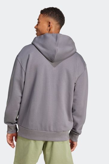 Adidas grey zip up hoodie online