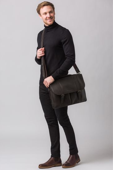 Pure leather top business bags