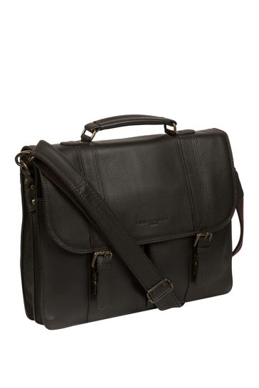 Mens black leather work bag outlet