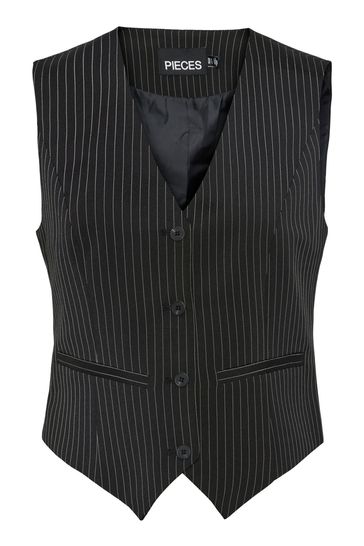 Black online pinstripe waistcoat