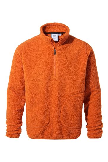 Mens orange outlet fleece