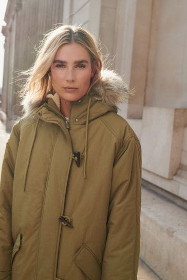 Next khaki on sale parka