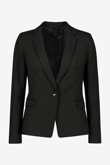 Black single deals breasted jacket