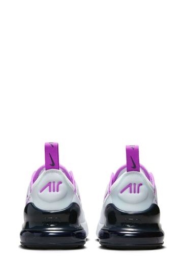 Buy Nike White Purple Air Max 270 Junior Trainers from Next Poland