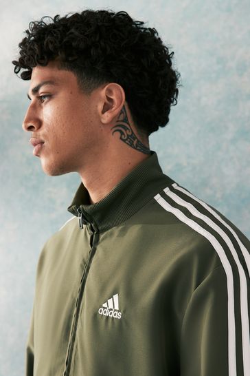 Buy adidas Green 3 Stripes Woven Tracksuit from Next Netherlands