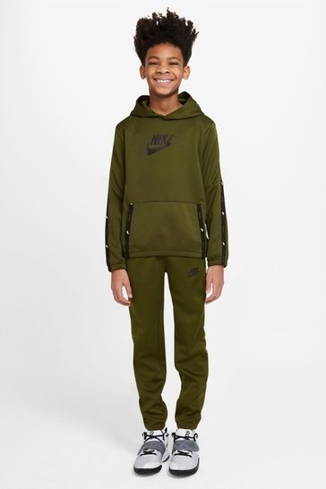 Nike Khaki Green Sportswear Poly Tracksuit