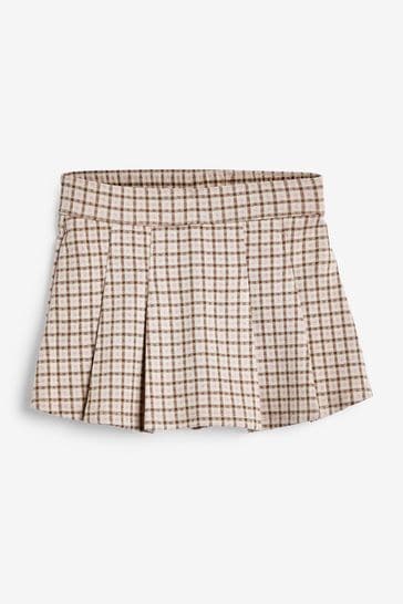Abercrombie & Fitch Pleated Micro Mini Brown Skirt