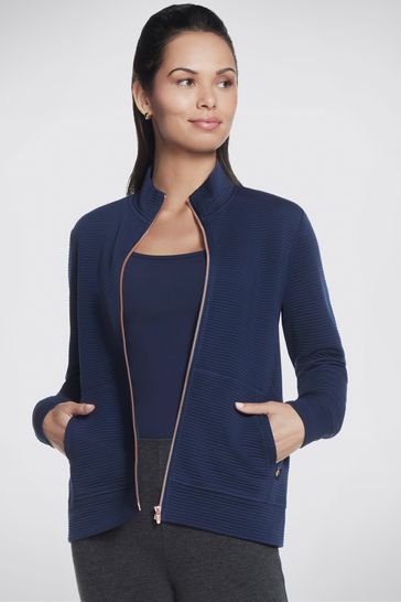 Skechers hoodie womens blue on sale