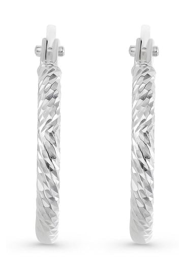 Beaverbrooks silver hoop shop earrings