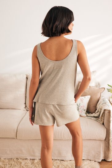 Buy Laura Ashley Oatmeal Cotton Blend Knit Lounge Shorts from Next Denmark