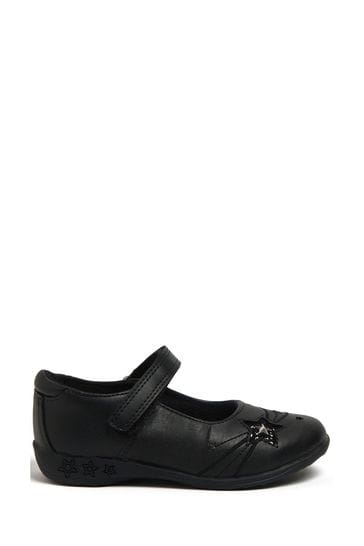 Harry Bear Black Unicorn School Girls Shoes