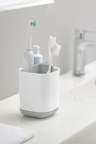 Joseph® Joseph Grey EasyStore White And Grey Toothbrush Tidy