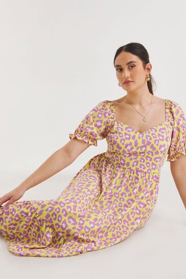 Simply be yellow dress discount