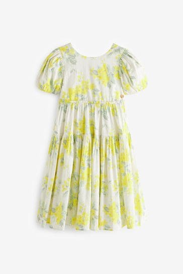 Laura ashley yellow floral dress store