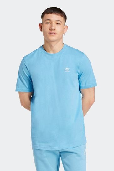 Buy adidas originals Light Blue Originals Trefoil Essentials 100 Cotton T Shirt from Next Bahrain