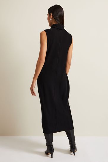 Phase Eight Jessica Jersey Bodycon Midi Black Dress