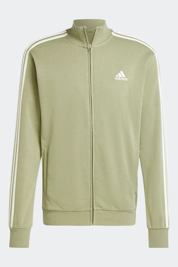 Khaki adidas track top store