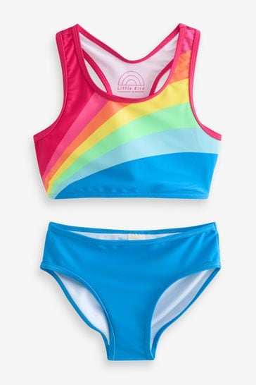 Little Bird by Jools Oliver Multi Rainbow Stripe Bikini Set