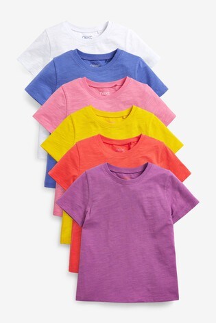 Multi 6 Pack Bright T-Shirts (3-16yrs)