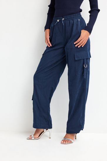 Buy Navy Blue Lightweight Cargo Trousers from Next USA