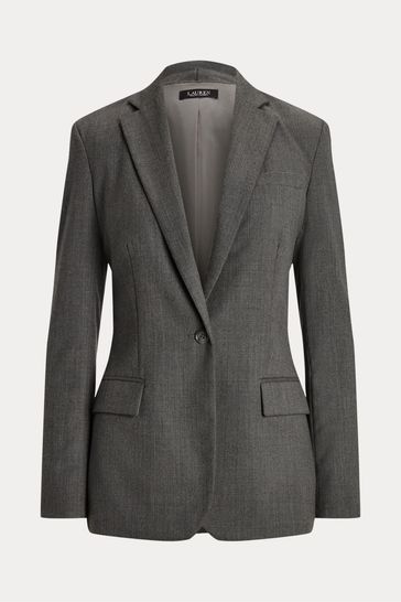 Buy Lauren Ralph Lauren Grey Wool Twill Blazer from Next Germany