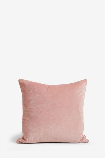 Blush pink velvet cushions shop