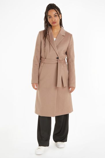 Calvin klein crombie coat deals