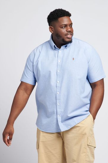 U.S. Polo Assn. Blue Oxford Short Sleeve Shirt