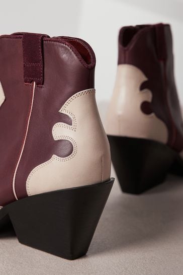 Next burgundy boots sales