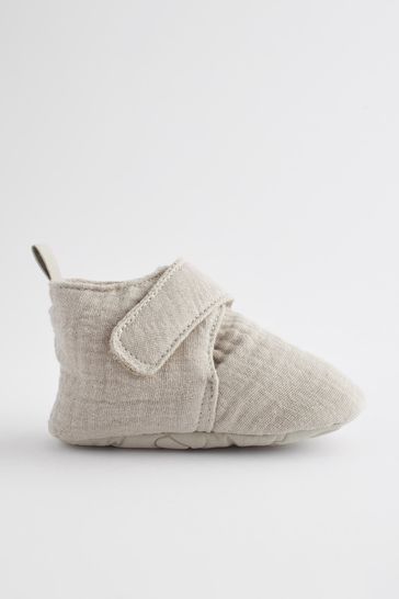 Buy Neutral Muslin Wrap Baby Boots 0 2mths from Next United Arab