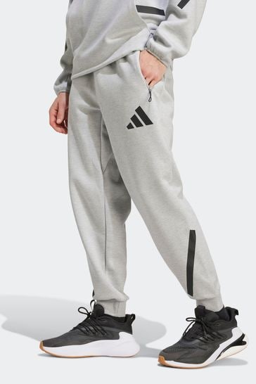 Adidas grey jogging bottoms on sale
