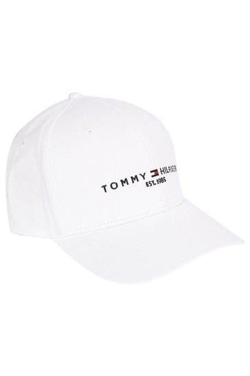 Tommy Hilfiger White TH Established Cap
