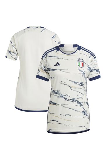 adidas White Italy Away Shirt Womens