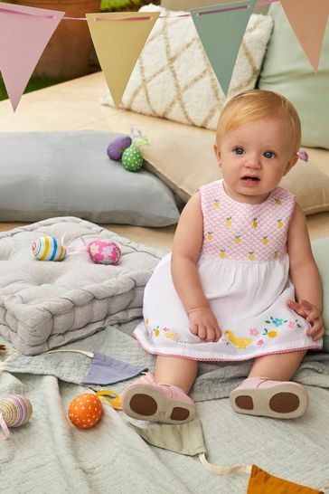 Buy JoJo Maman B b White Duck Appliqu Smocked Baby Dress With