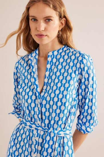 Boden striped shirt dress top