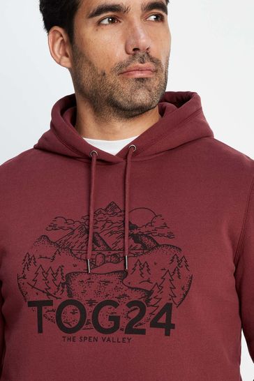 Tog 24 Mens Red Redland Hoodie