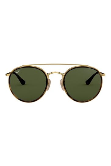 Buy Ray Ban Gold 0RB3647N Sunglasses from Next Luxembourg