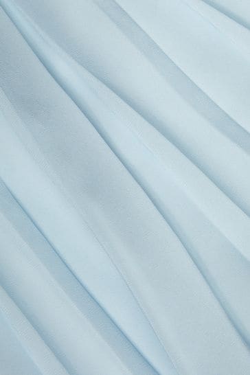Buy Monsoon Blue Hallie Halterneck Chiffon Dress from Next Ireland