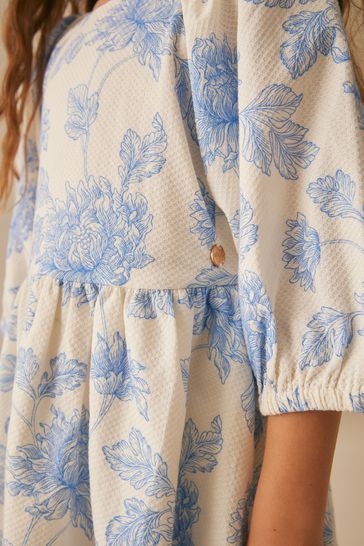 Buy Laura Ashley Blue Stratton Midi Dress from Next Poland
