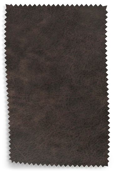 Antiqued Leather Charcoal Upholstery Fabric Sample