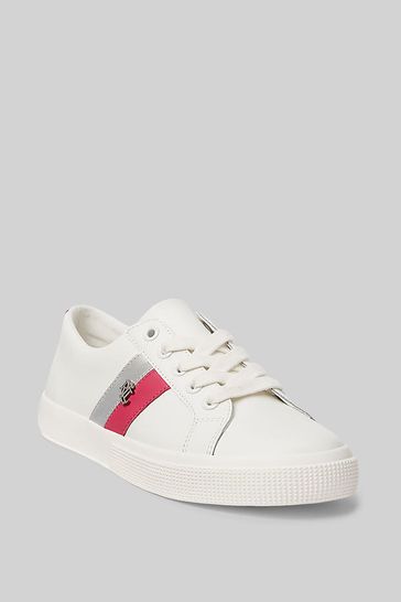 Polo ralph lauren new arrivals white sherwin trainers