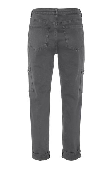 Mint velvet charcoal grey outlet zip joggers